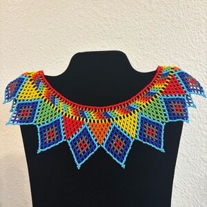 💕New Listing 💕 Artisan Vibrant Beaded Necklace